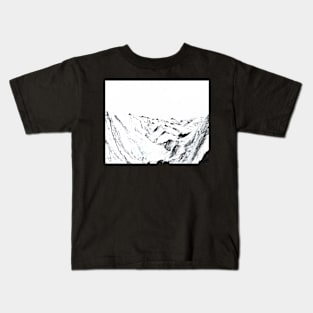 Mountains print, Iceland, Nature, Scandinavian print, Scandinavian, Nordic, Trendy print, Styled, Scandinavian art, Modern art, Wall art, Print, Minimalistic, Modern Kids T-Shirt